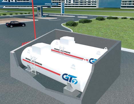Technological system «KPM GT PO ob» 2x10, 2xNSV 32 (GT7 production), connected to 2 Fuel Dispensers Technological system «KPM GT PO ob» 2x10, 2xNSV 32 (GT7 production), connected to 2 Fuel Dispensers